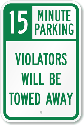 15 Min Parking Violators Towed Away Alum